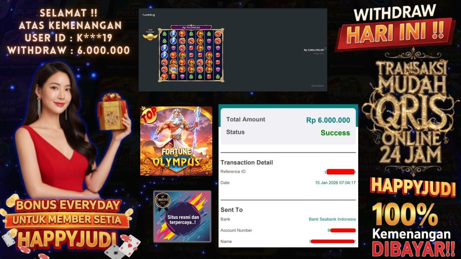 HAPPYJUDI JACKPOT SLOT FORTUNE OF OLYMPUS